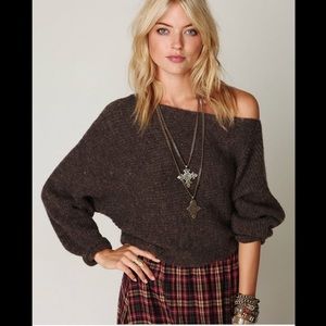 Free people off the shoulder sweater